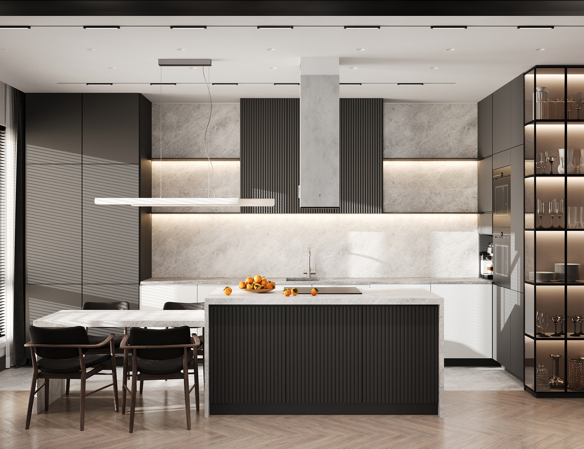 Atmospheric 3D interior lighting visualization